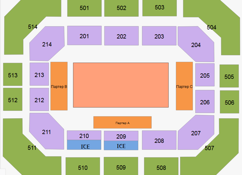 Баскет холл краснодар схема зала с местами
