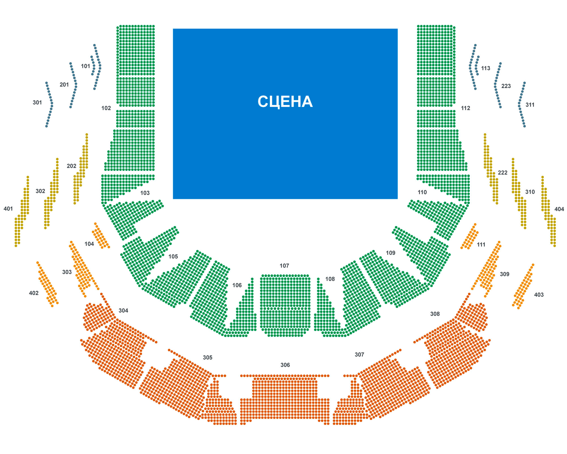 Live arena схема зала